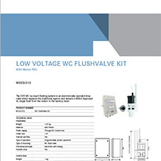 WC03-013 Low Voltage WC Flushvalve Kit