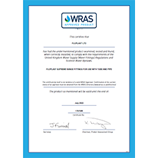 WRAS Certificate