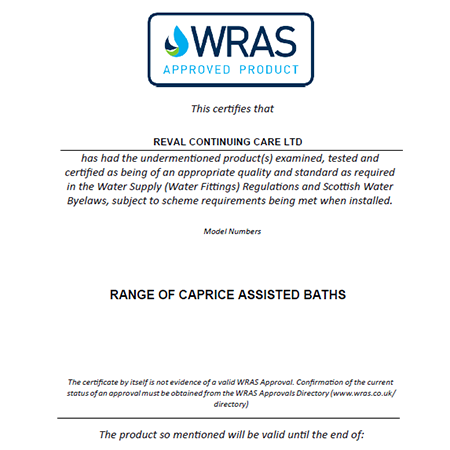 WRAS Certificate