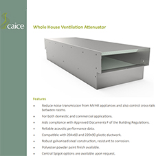 Whole House Ventilation Attenuator