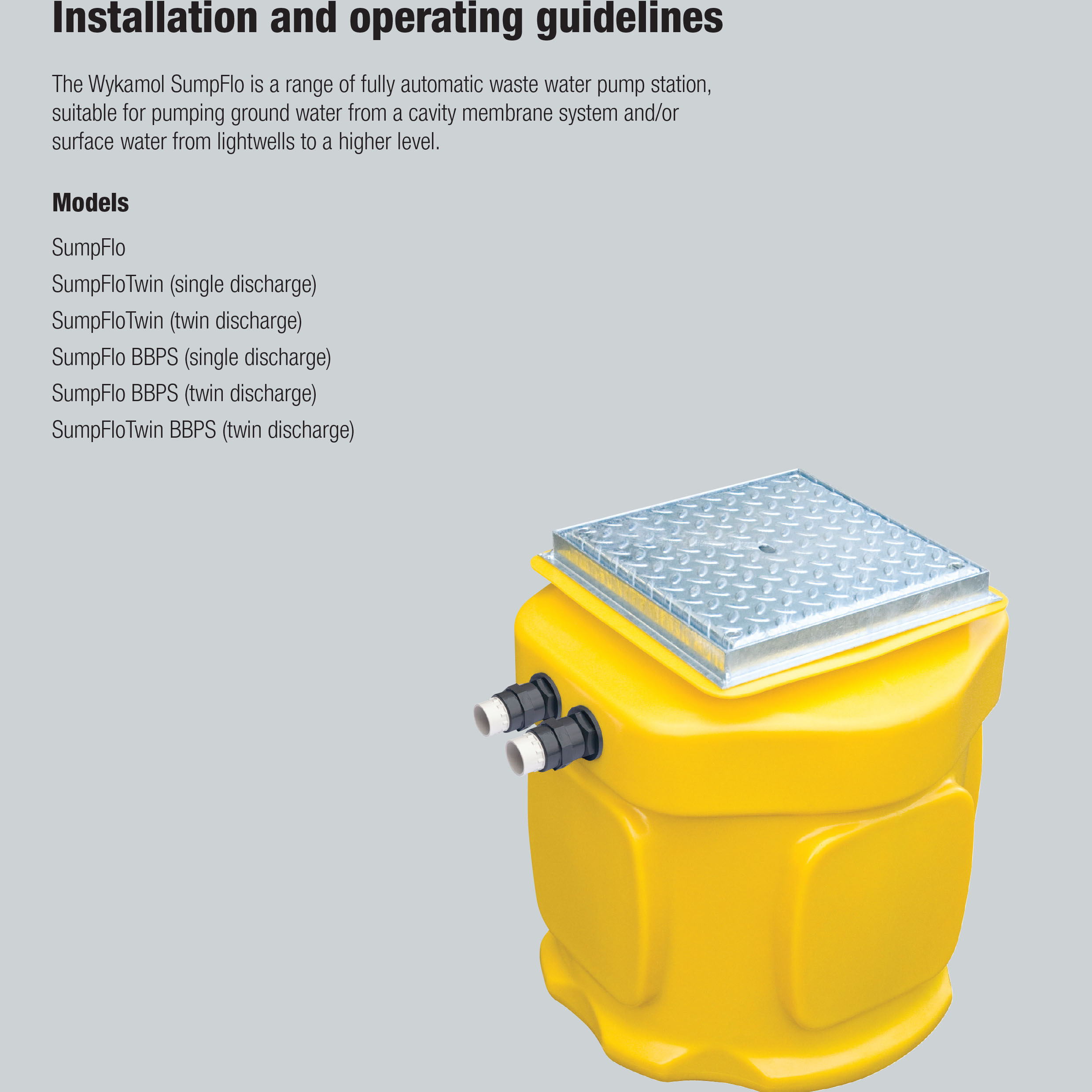 Wykamol SumpFlo Installation and Operating Guidelines