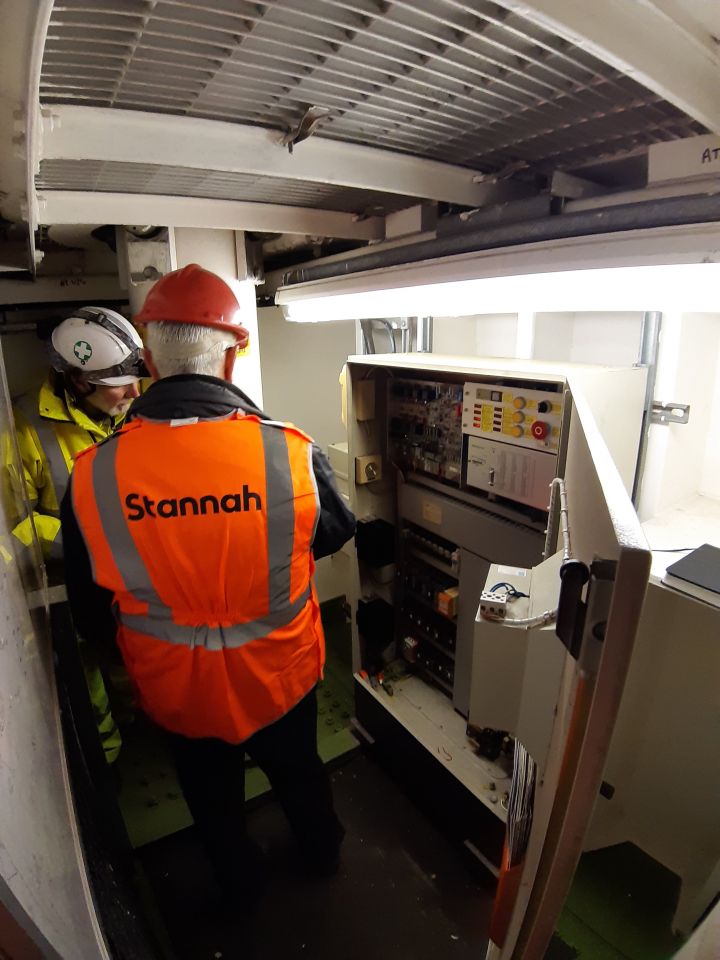 Stannah renovates a 136m high Severn Bridge maintenance lift