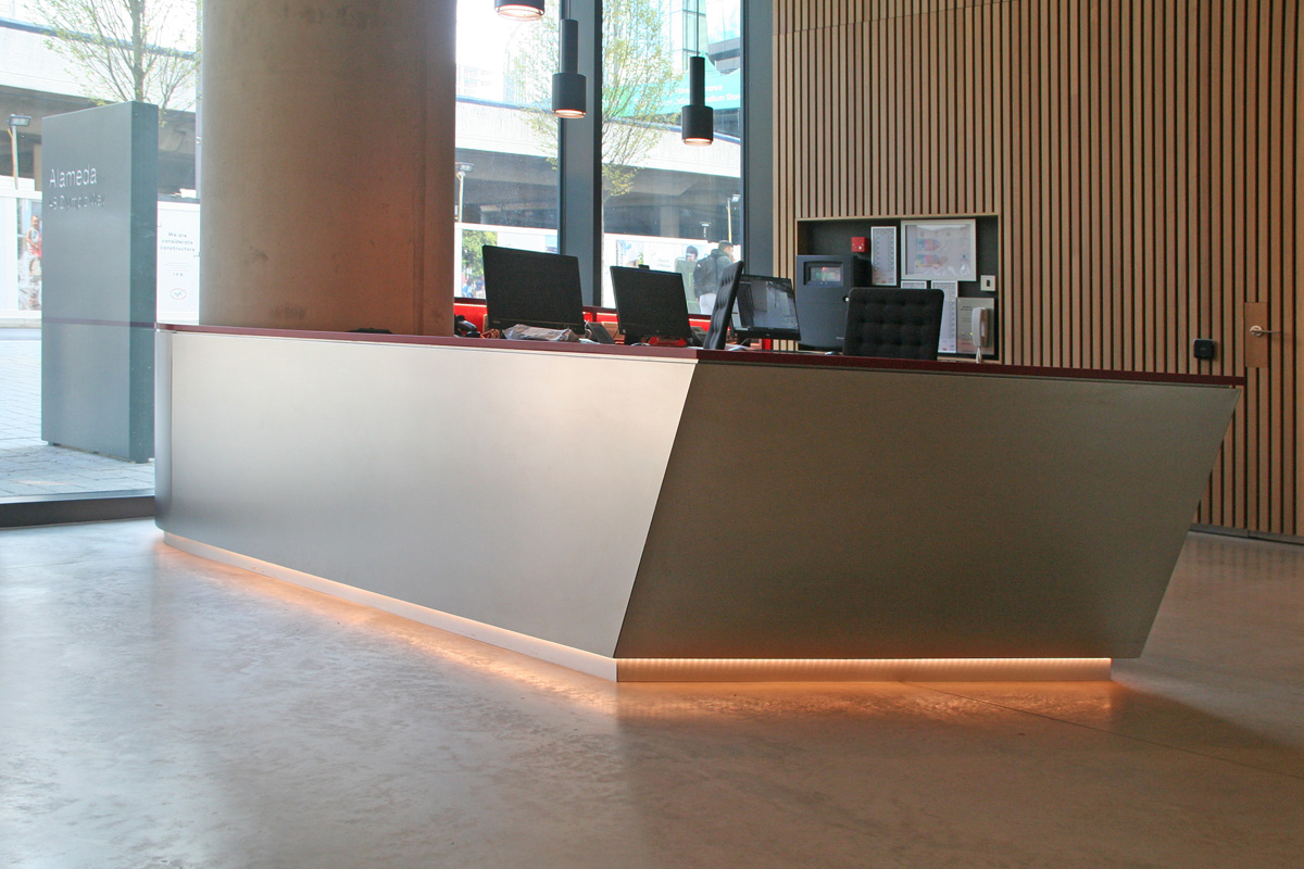 Office Reception with Bespoke Counter