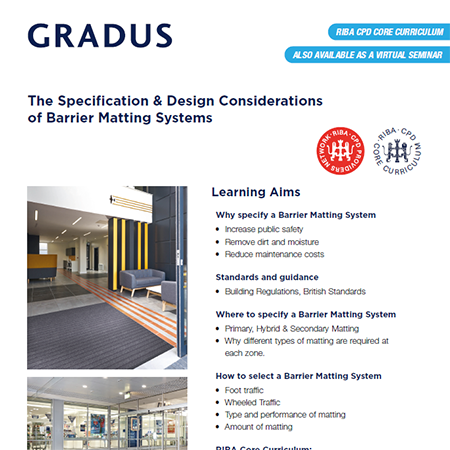 Gradus CPD Flyer - Barrier Matting