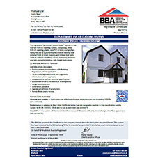 Certificate: BBA - Cladding