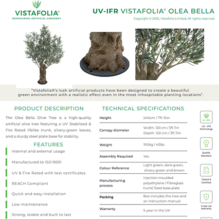 UV-IFR VISTAFOLIA OLEA BELLA