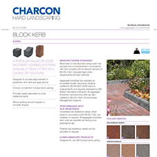 Block Kerb Tech Data Sheet