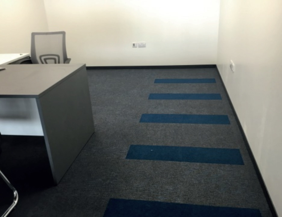 Durable Dash carpet tile for car showroom