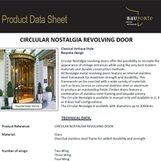 Circular Nostalgia revolving doors