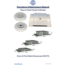 Class A Fixed Height Pedestals O& M Manual