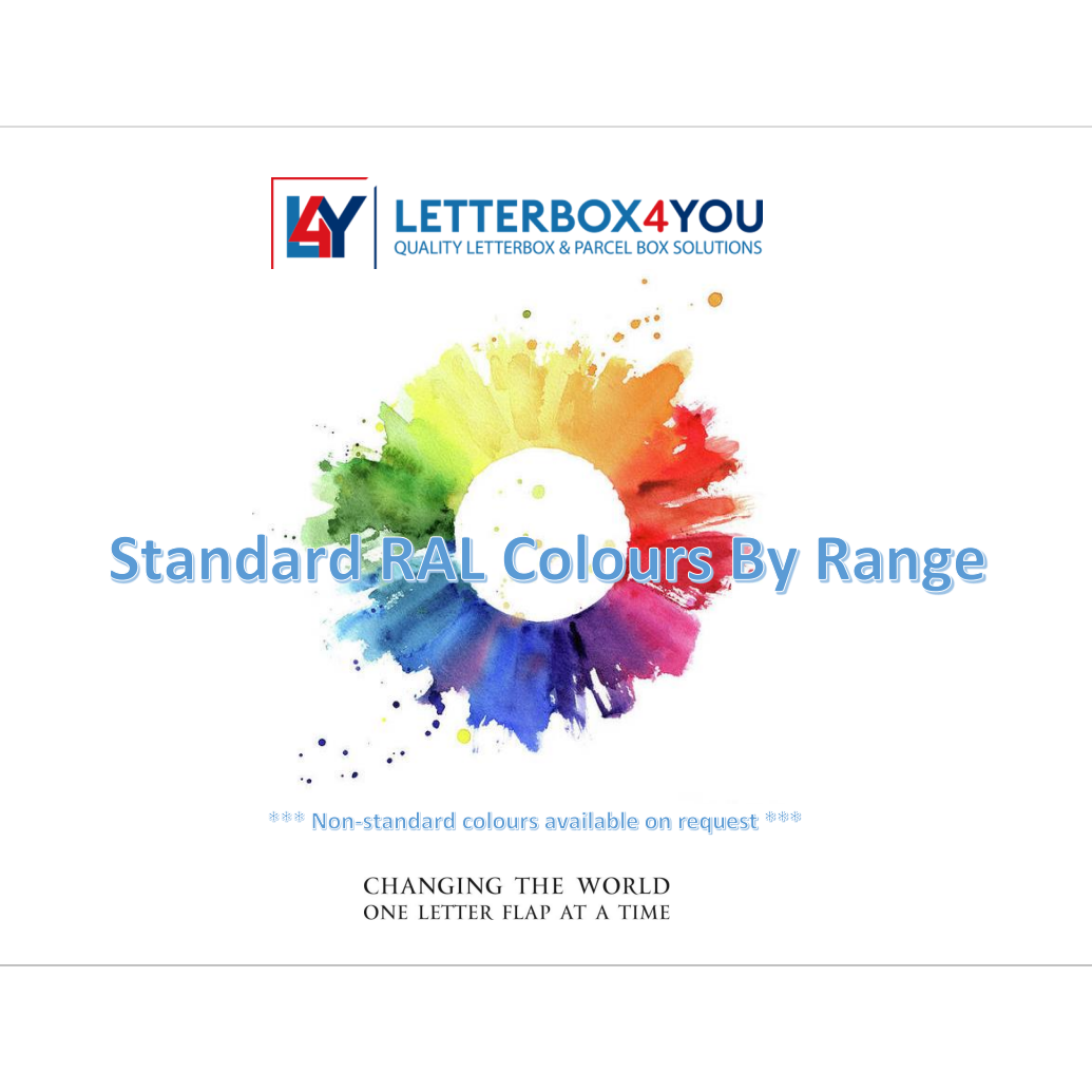 Standard RAL Colours By Range For Communal Post Boxes