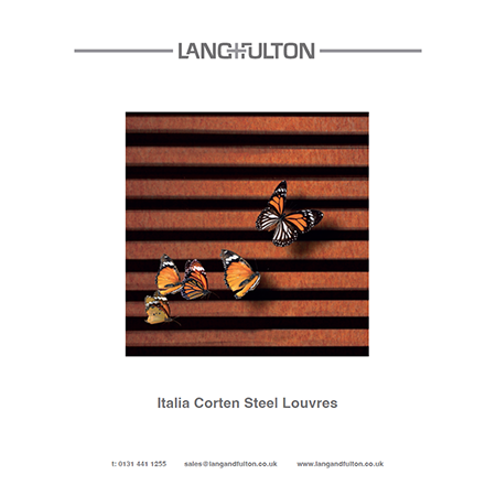 Corten steel louvred products