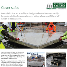 Precast concrete cover slabs