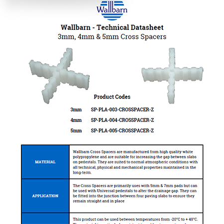 3mm, 4mm & 5mm Cross Spacers