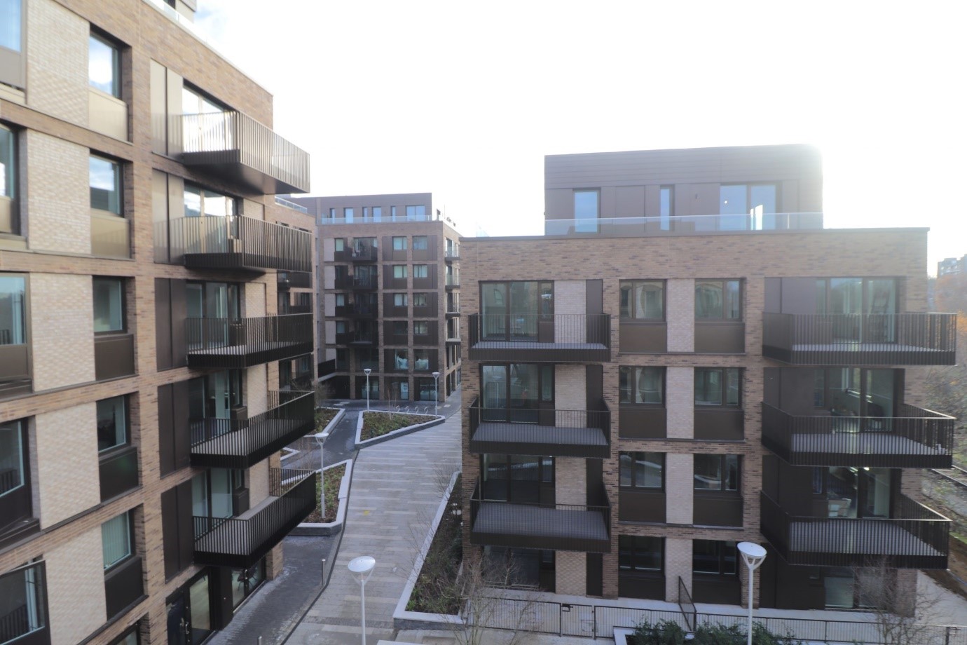 Sapphire balconies compliment Deptford Foundry’s premium apartments