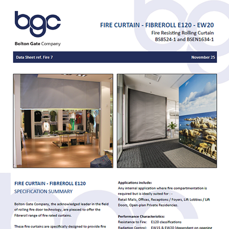 Fire Shutter - Fireroll E120