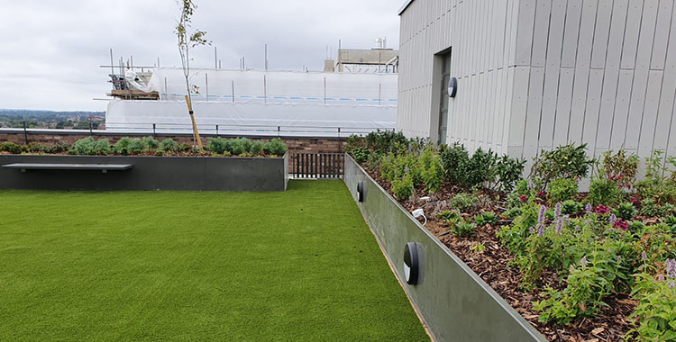 Furnitubes provide landscaping solutions to rooftop London development