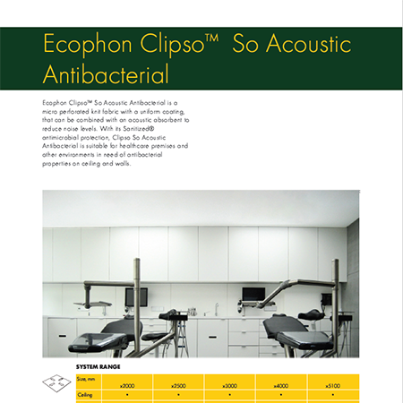 Ecophon Clipso™  So Acoustic Antibacterial