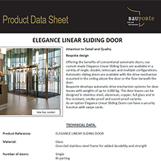 Elegance Linear Sliding Doors