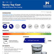 Newton 701-HB - High Build Epoxy Floor Coating