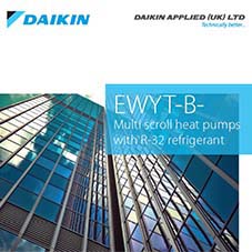 EWYT-B Multi scroll heat pump with R-32 refrigerant