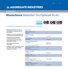 Masterblock Masterlite® Pro Fairfaced 10.4N