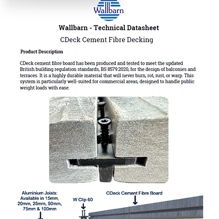 CDeck Cement Fibre Decking