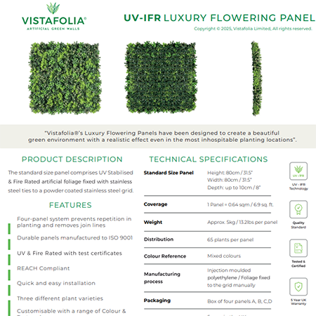 UV-IFR LUXURY FLOWERING PANEL