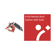 A full Marley roof system with Marley SolarTile®
