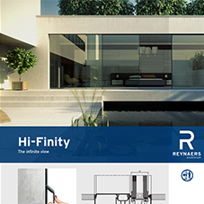 Hi-Finity elegant slimline aluminium sliding door