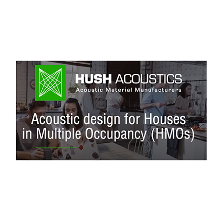 What are the acoustic design requirements for Houses in Multiple Occupancy (HMOs)?