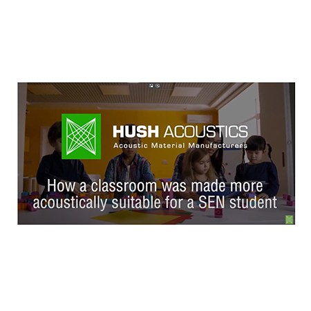 How reverberation in a school classroom was reduced to improve acoustics for an SEN student
