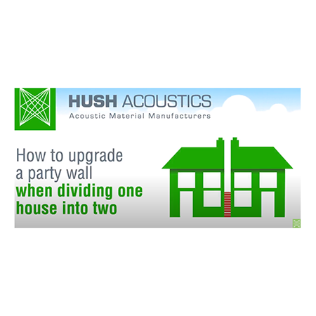 How to upgrade a party wall for soundproofing when dividing one house into two