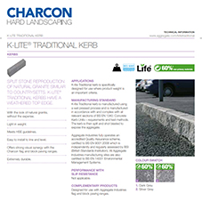 K-lite® Traditional Kerb Tech Data Sheet