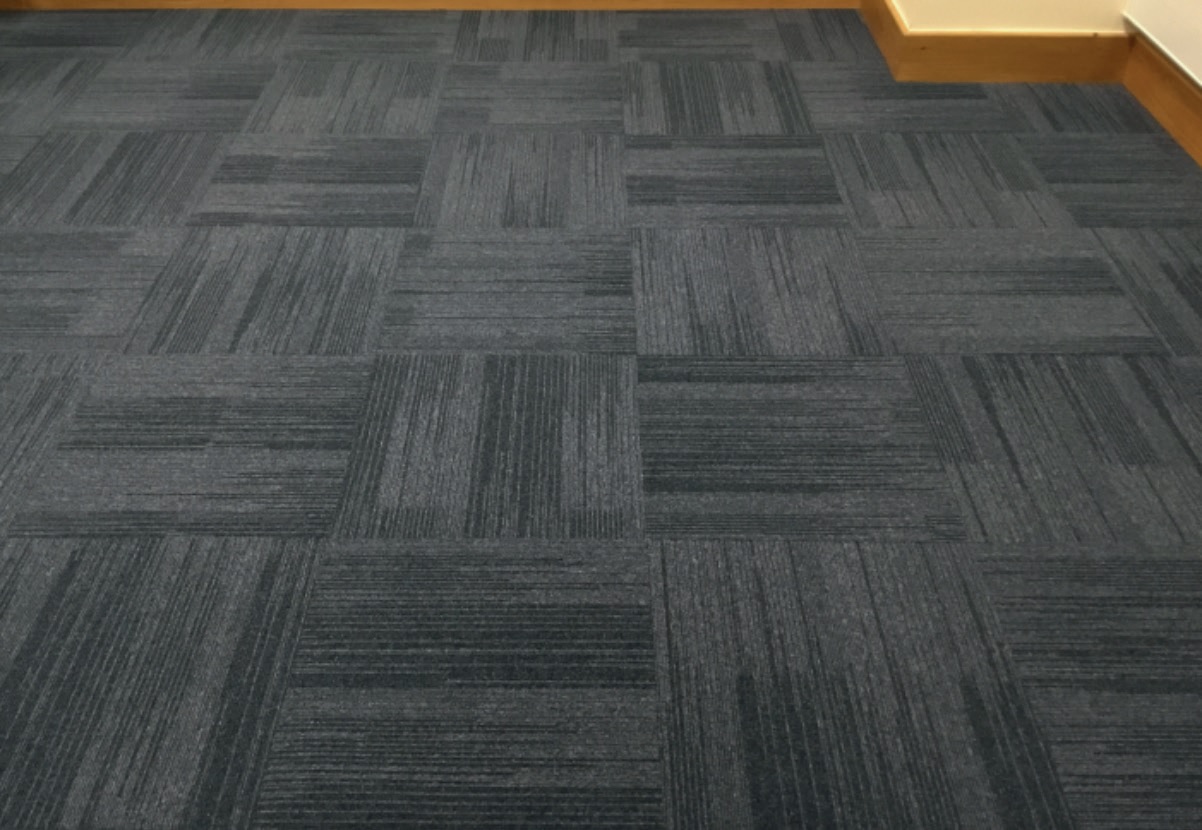 Dyed carpet tiles are ideal for an office environment