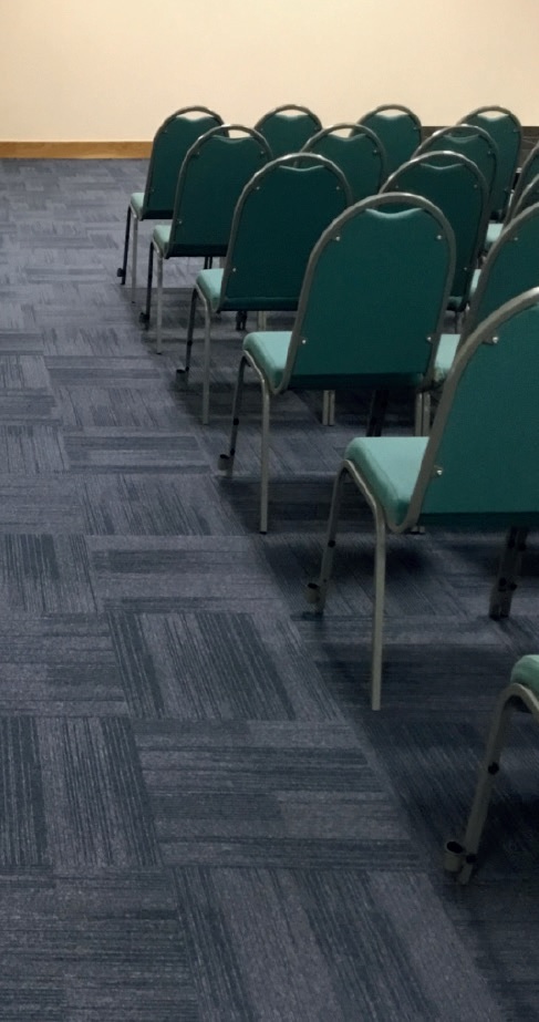 Dyed carpet tiles are ideal for an office environment