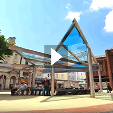 Llanelli Town Centre Architectural Glazed Structure