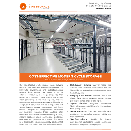 Cost-Effective, Modern Cycle Storage Mini Brochure