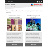 Colourful heating solutions, new BIM library, cladding support systems and more