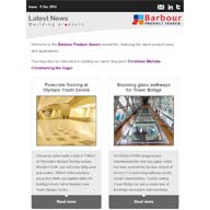 Decorative terrazzo flooring, glass walkways for Tower Bridge, kitchen splashbacks and more