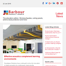 The education edition: Stricking façades, ceiling panels, antimicrobial protection and more
