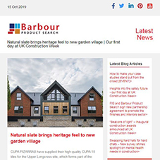 Natural slate brings heritage feel to new garden village | Our first day at UK Construction Week
