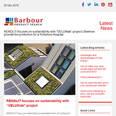 RENOLIT focuses on sustainability with “VELUXlab” project |  Beehive provide fire protection for a Yorkshire Hospital
