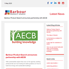 Barbour Product Search announces partnership with AECB