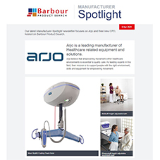 Our latest Manufacturer Spotlight newsletter focuses on Arjo and their new CPD, hosted on Barbour Product Search.