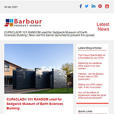 CUPACLAD® 101 RANDOM used for Sedgwick Museum of Earth Sciences Building |  New roof fire barrier launched to prevent fire spread