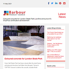 Coloured concrete for London Skate Park | profine announce it's VinylPlus certification achievement