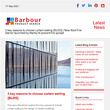 5 key reasons to choose curtain walling [BLOG] | New Roof Fire Barrier launched by Marley to prevent fire spread