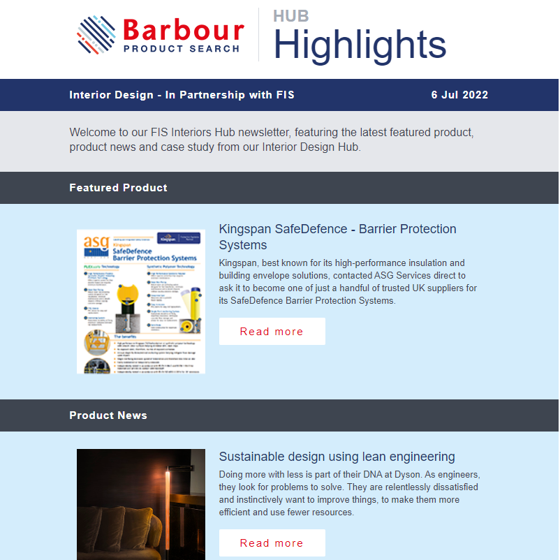 Interior Design - In Partnership with FIS | Latest news, case studies and more 6th July