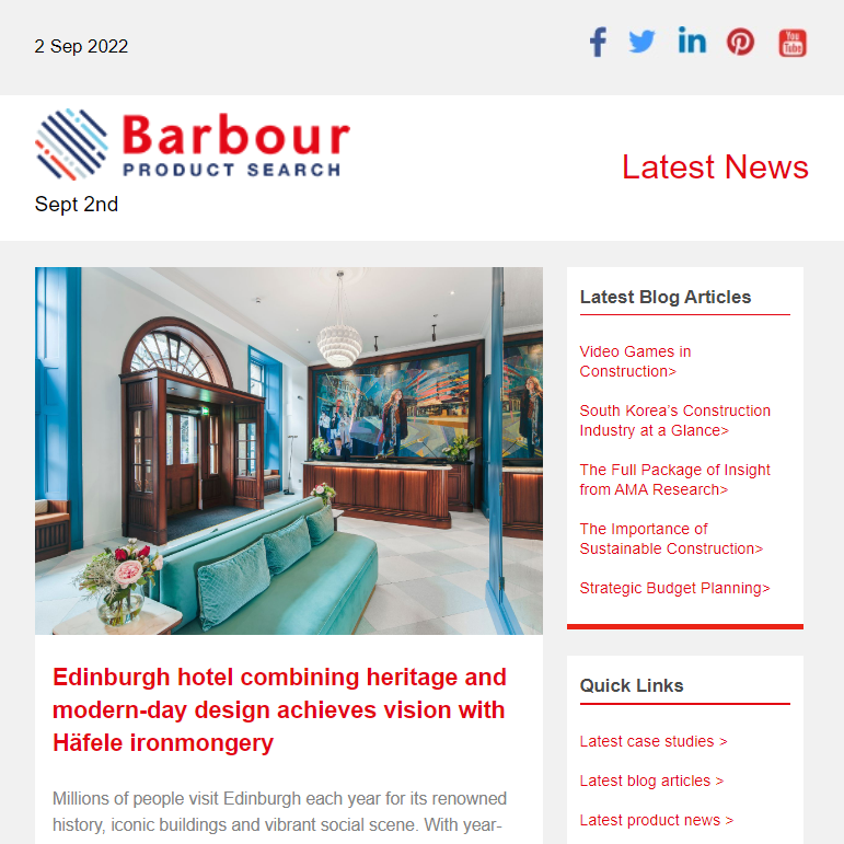 Edinburgh hotel combining heritage and modern-day design achieves vision with Häfele ironmongery|Optimise your warehouse with the help of AJ Products' experts